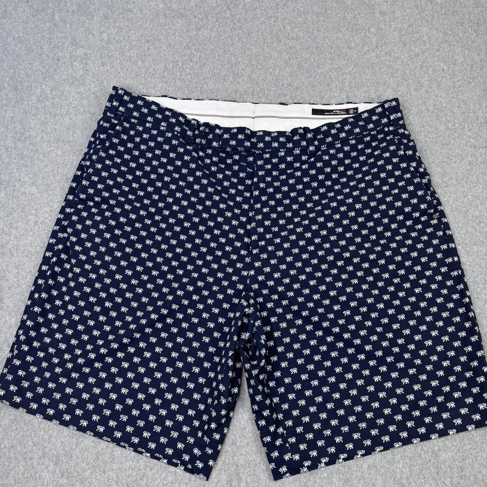 Ralph Lauren RLX Golf Shorts Men's Size 38 Ivy Golf Club Lions Navy Preppy LOGO